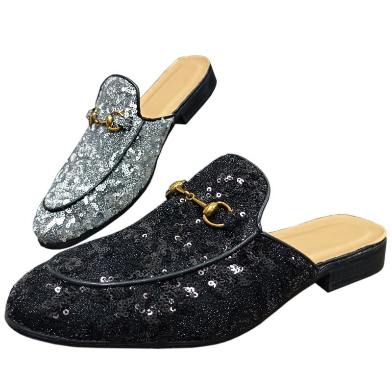 Fashion Sequin Half Shoes