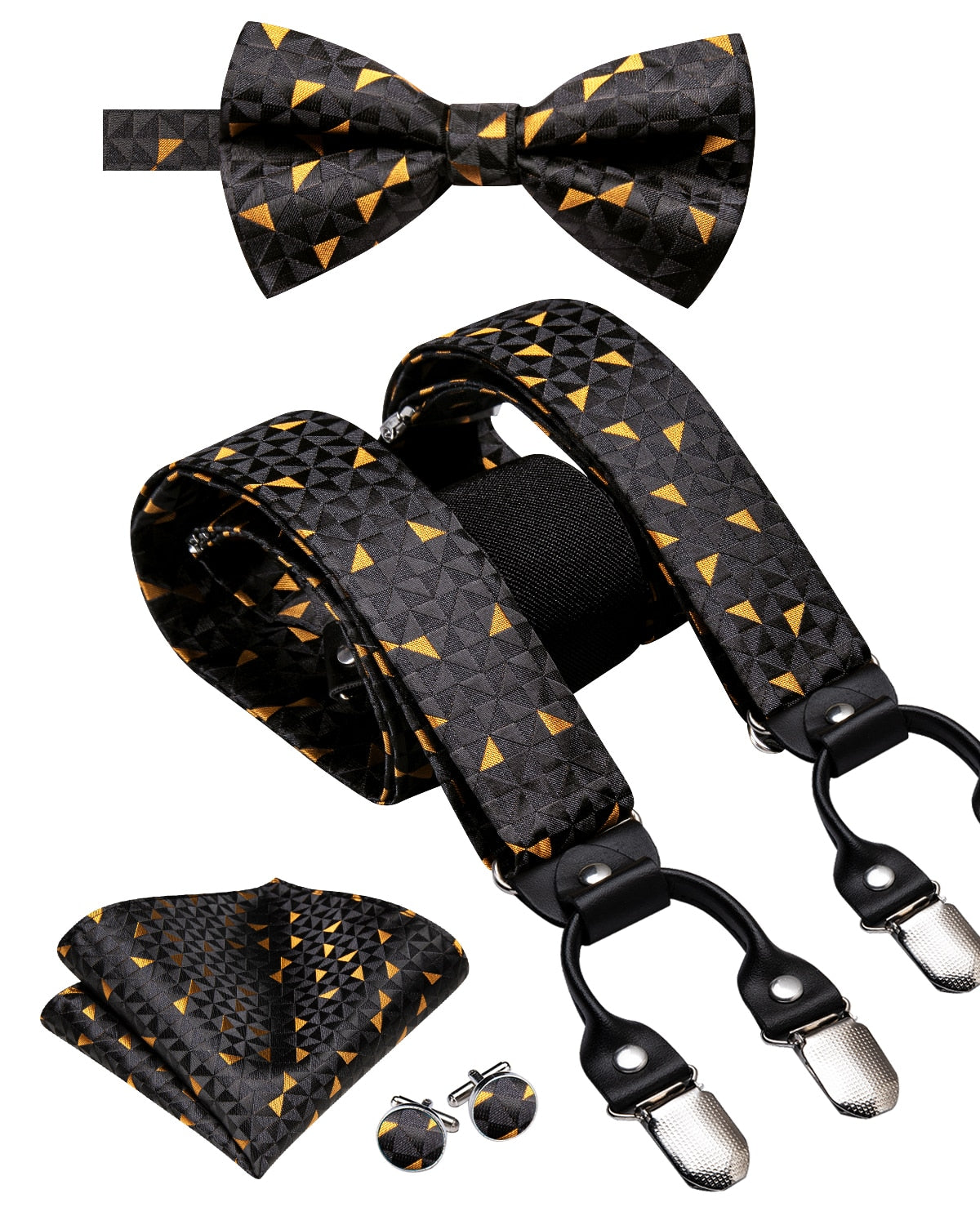 Luxury Bow Tie & Elastic Suspenders