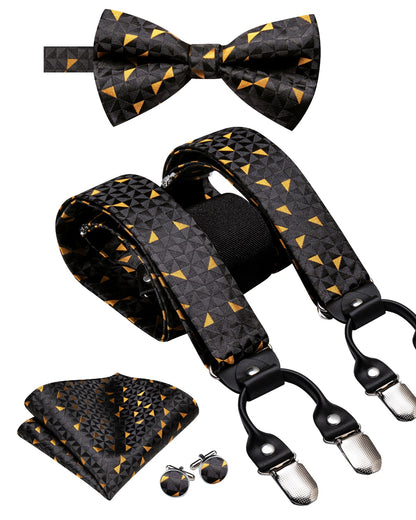 Luxury Bow Tie & Elastic Suspenders