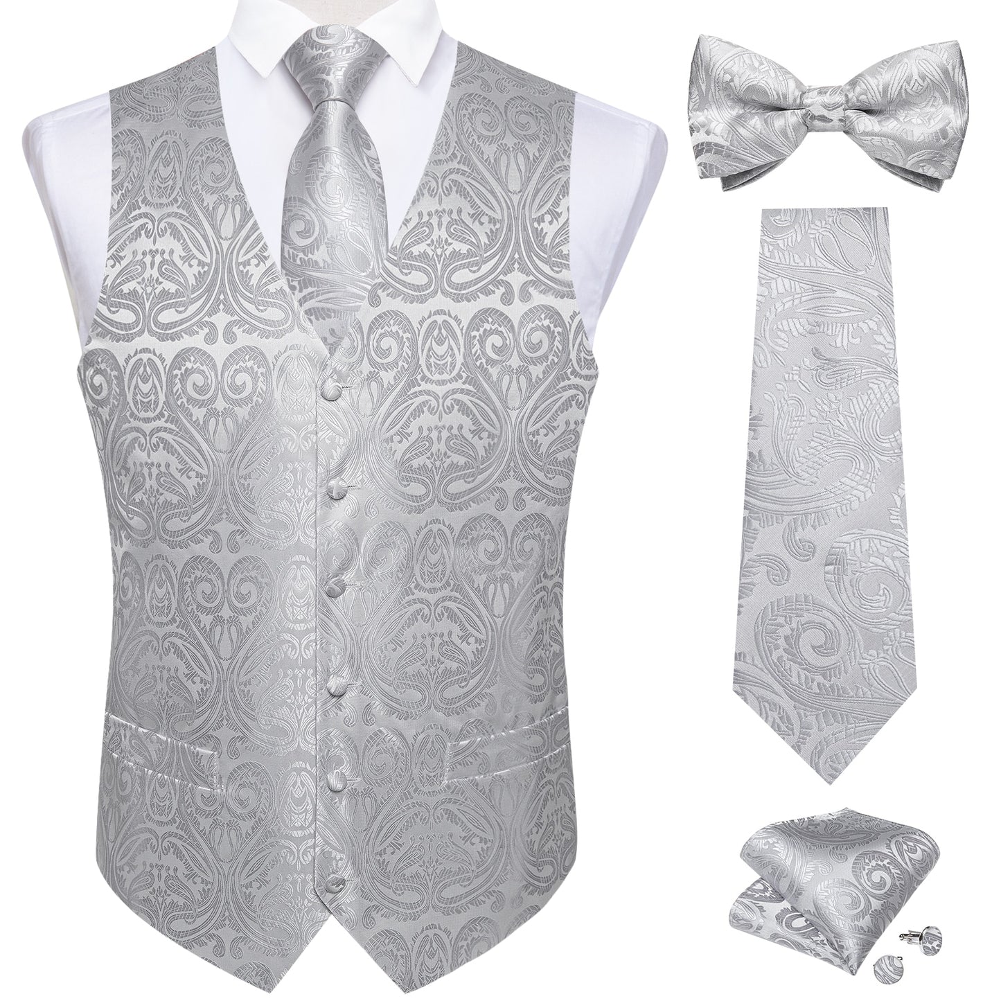 Classic Suit Vest Tie Set