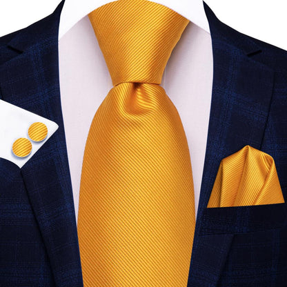 Orange Silk Elegent Tie