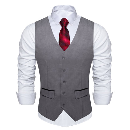 Slim Fit V-neck Vest