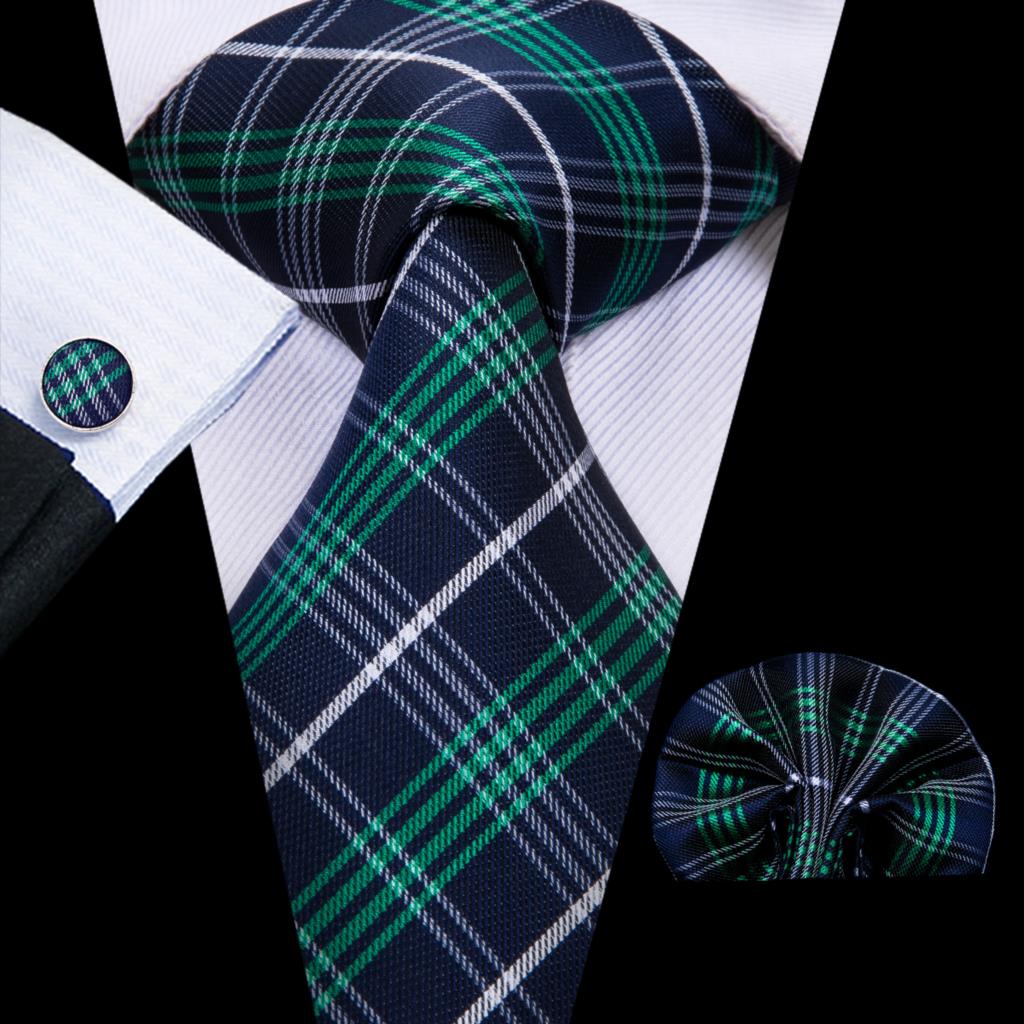 Plaid Silk Tie Set