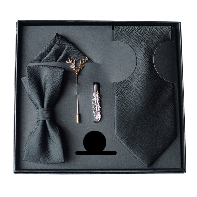 Gift Box Luxury Mens Tie Set