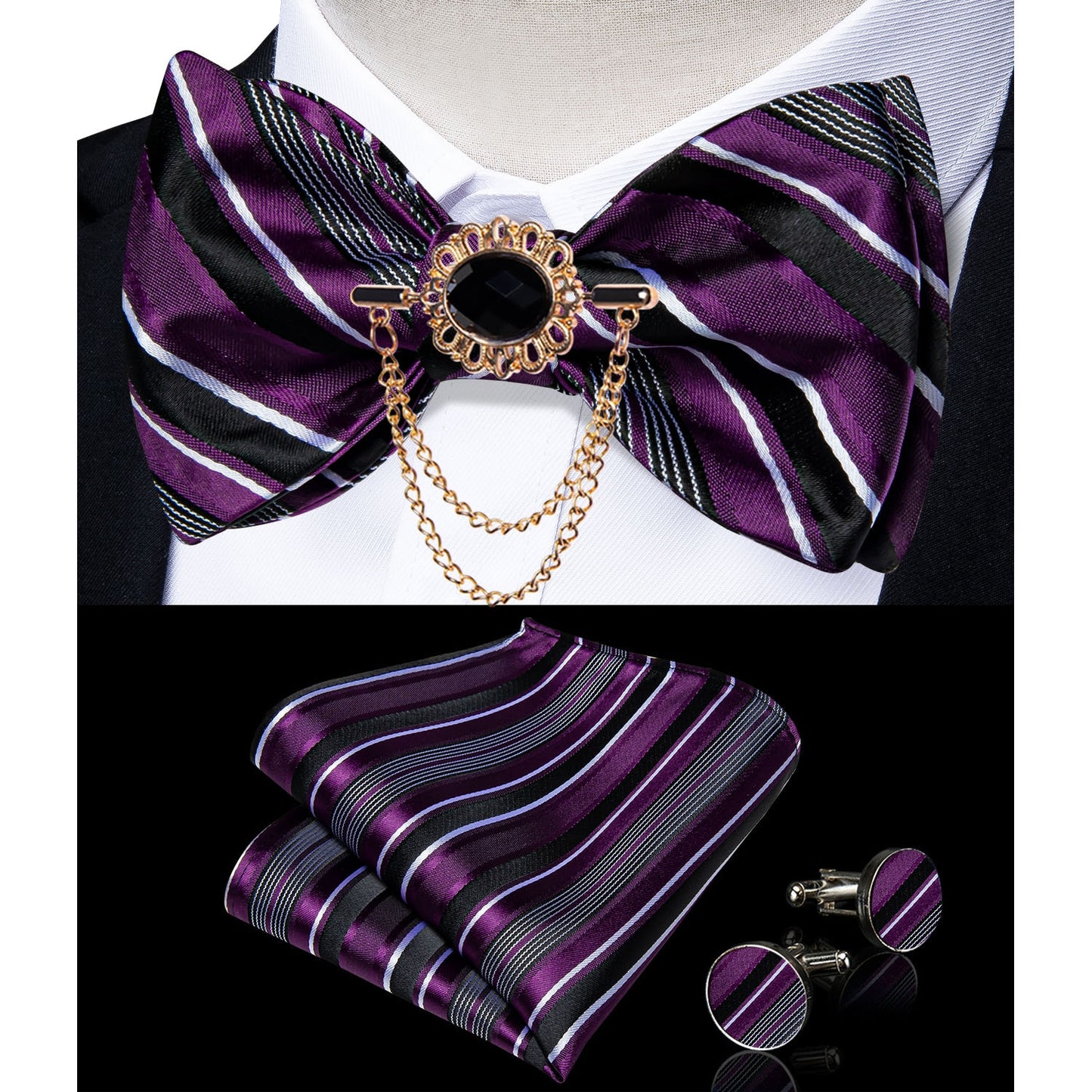 Exqusite Mens Self-tie Bowties Set