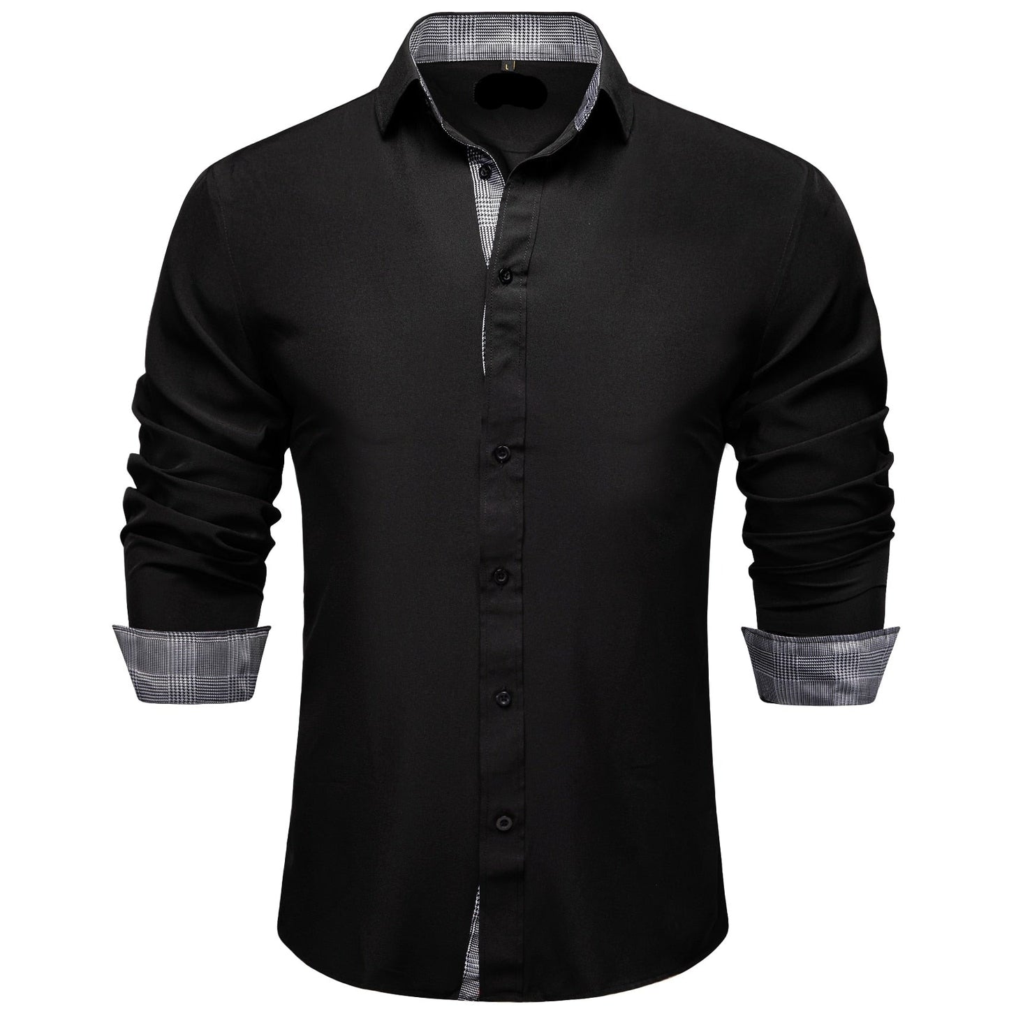 Luxury Solid Sleeve Dress Shirt