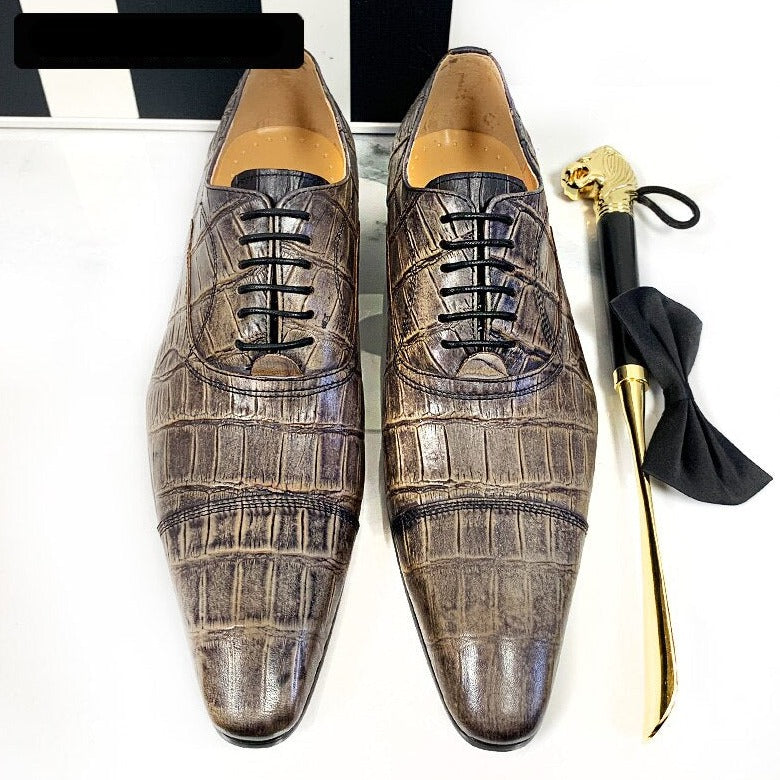 Italian Crocodile Pattern Shoes