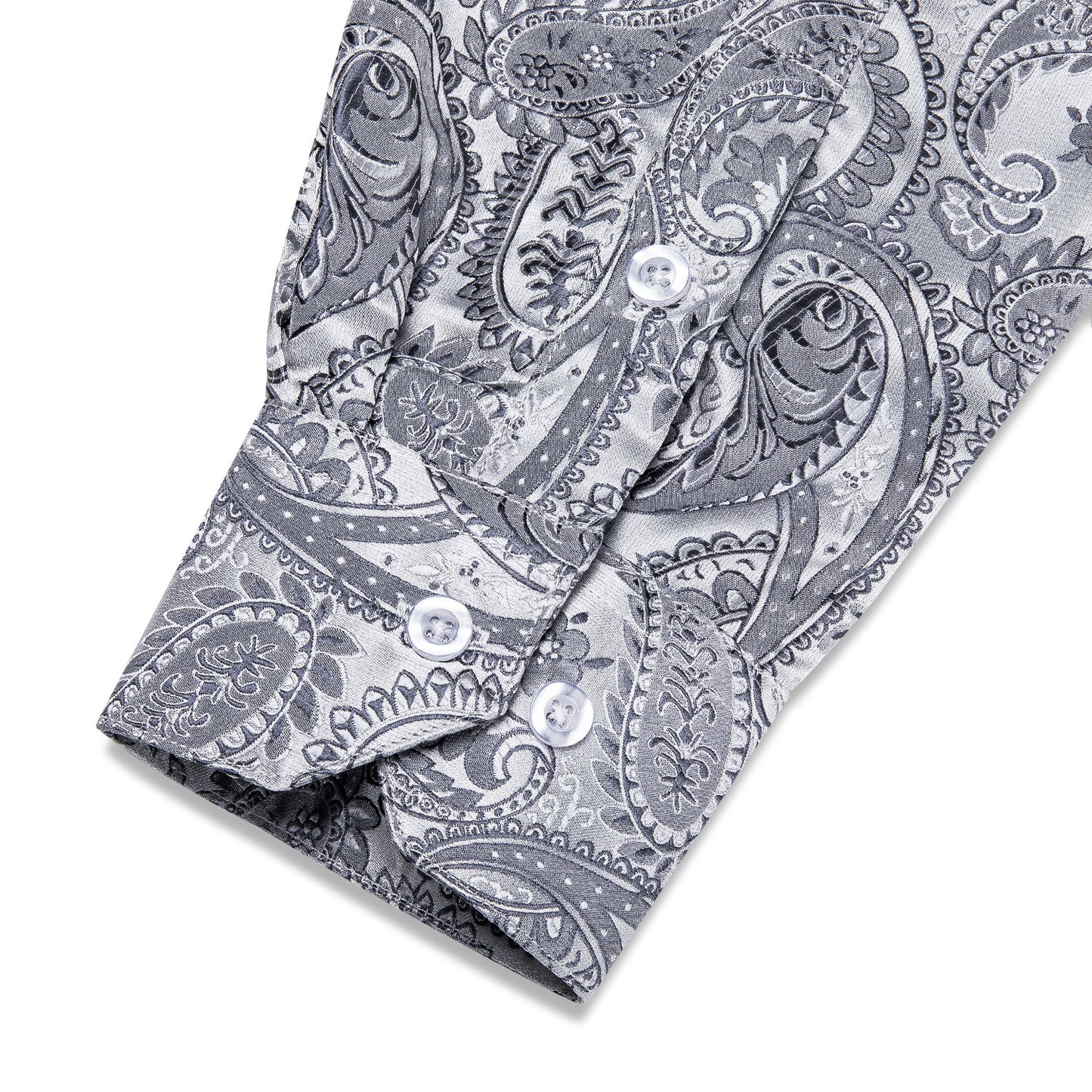 Long Sleeve Paisley Silk Shirts