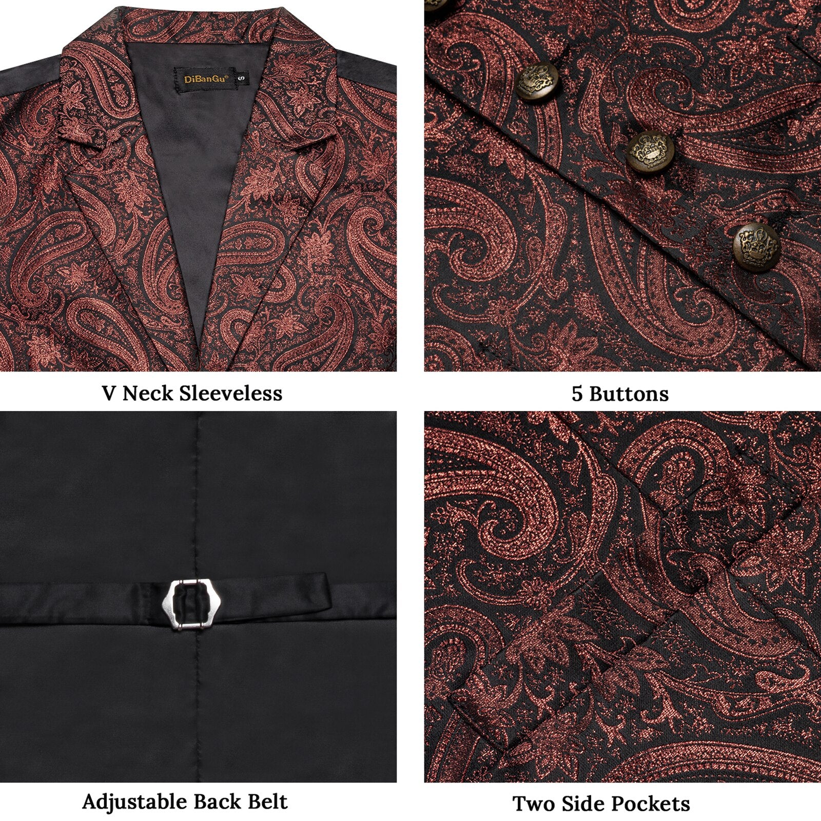 Paisley Luxury Vest Set