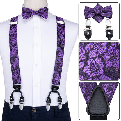 Luxury Bow Tie & Elastic Suspenders