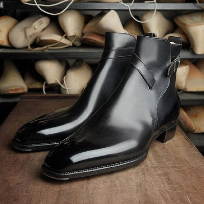 Men's Ankle Buckle Strap Boots