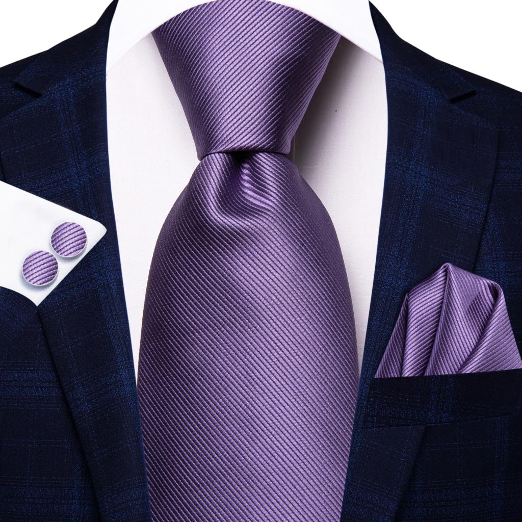 Striped Silk Business Tie Set