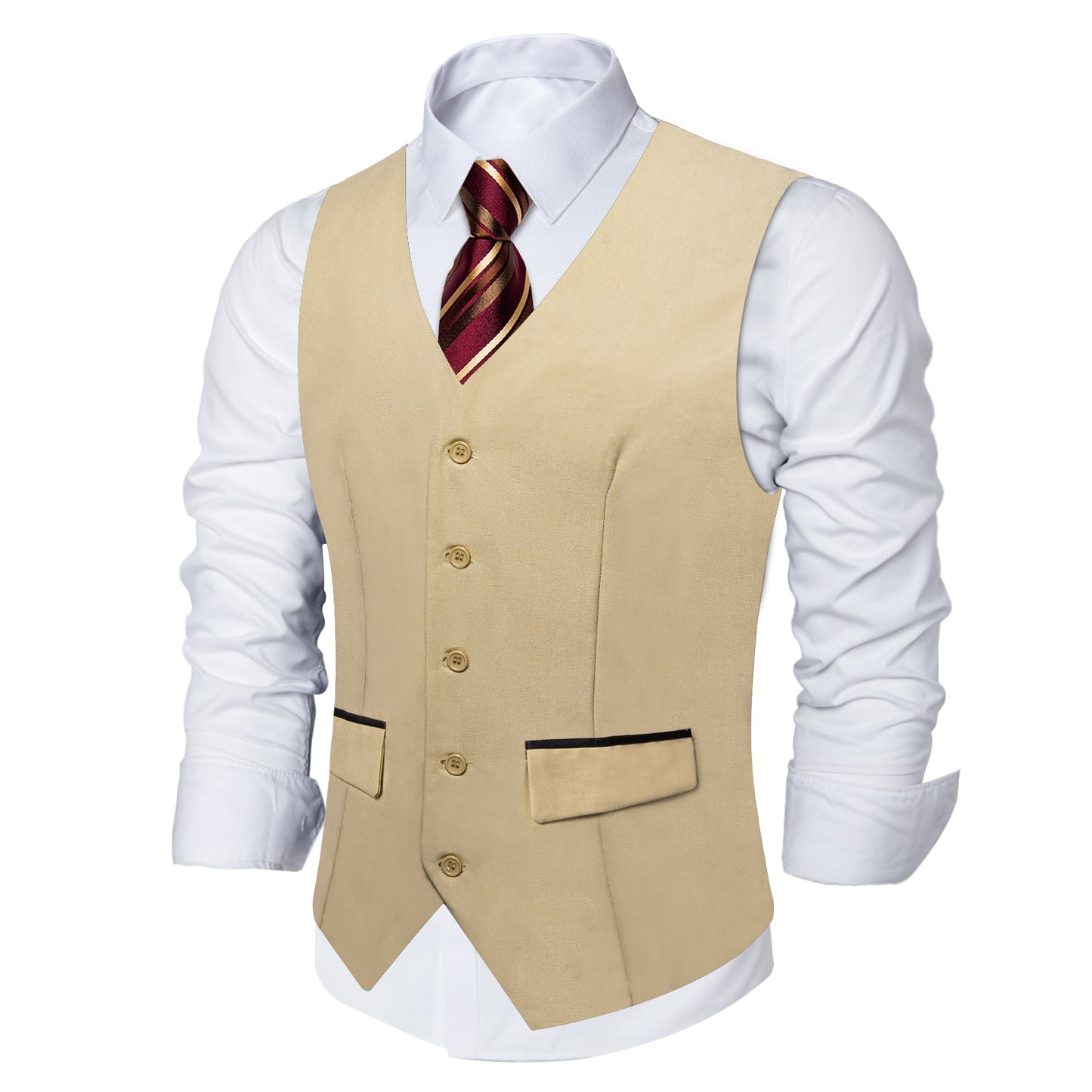 Slim Fit V-neck Vest