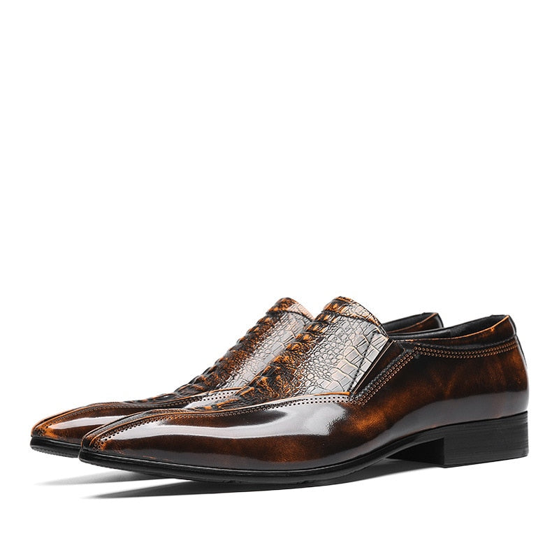 Crocodile Printed Dress Shoes