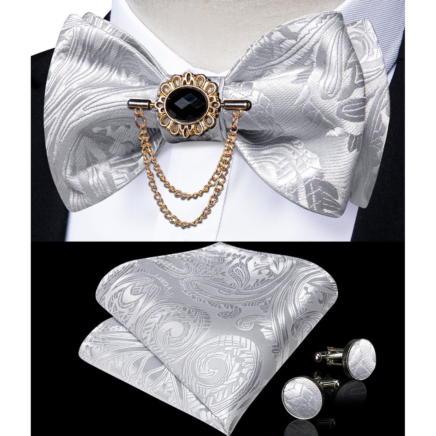 Exqusite Mens Self-tie Bowties Set