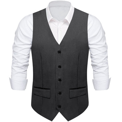 Slim Fit V-neck Vest