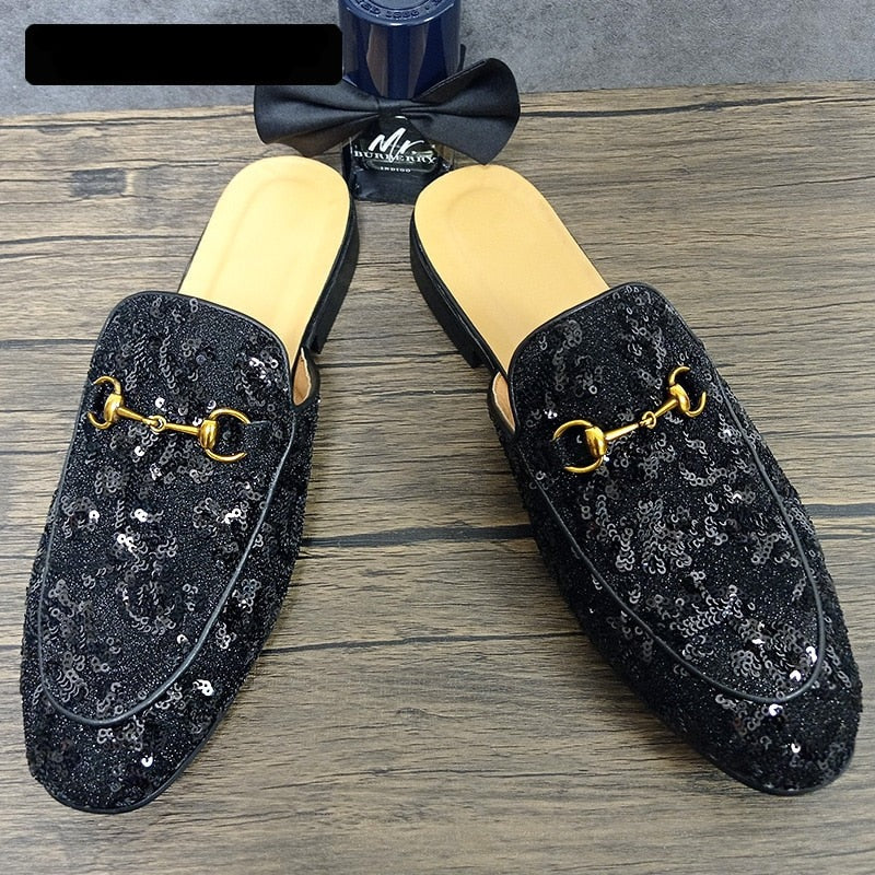 Fashion Sequin Half Shoes