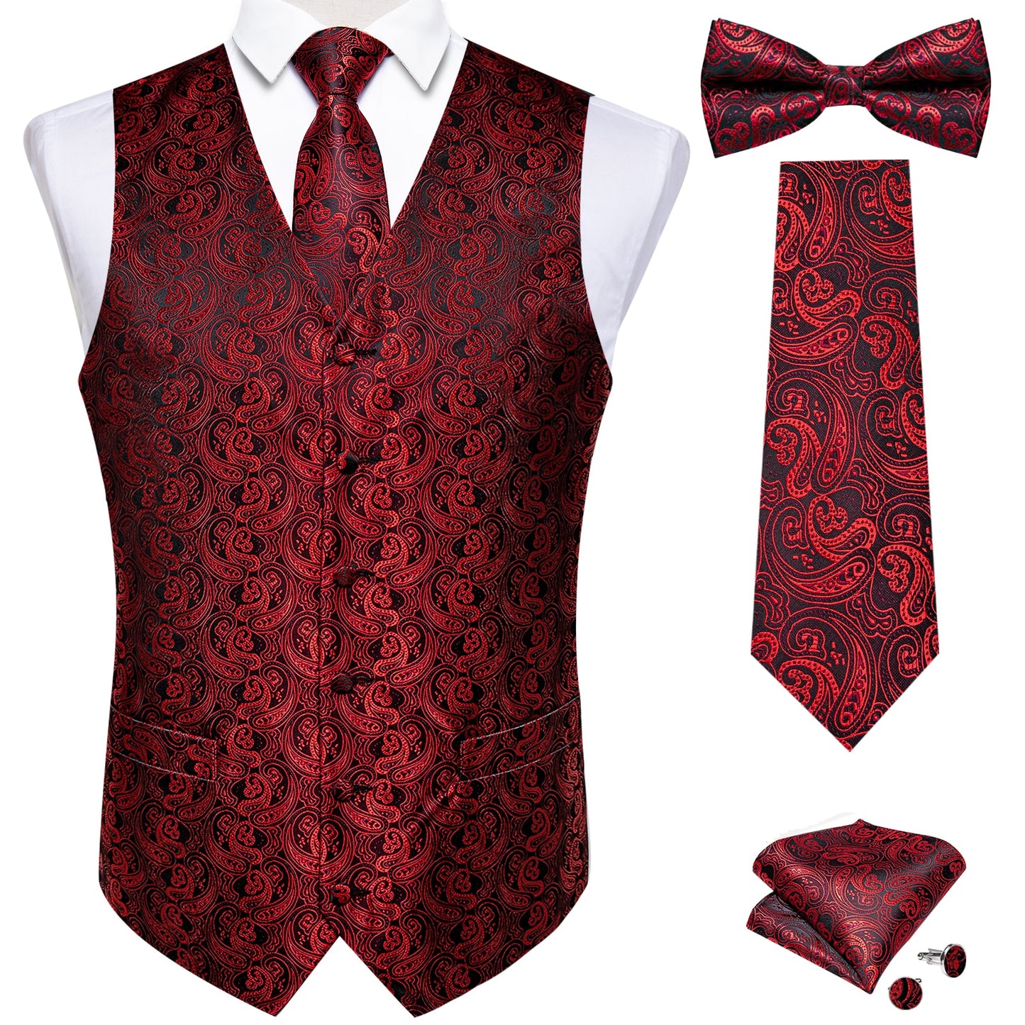 Classic Suit Vest Tie Set