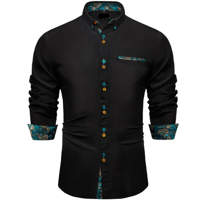 Mens Solid Long Sleeve Shirts