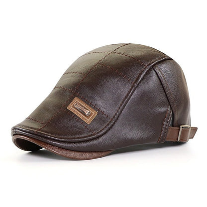 PU Leather Newsboy Hats