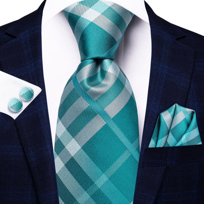 Fashion Plaid Silk Tie Set