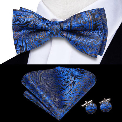 Solid Silk Pre-tied Bow Tie