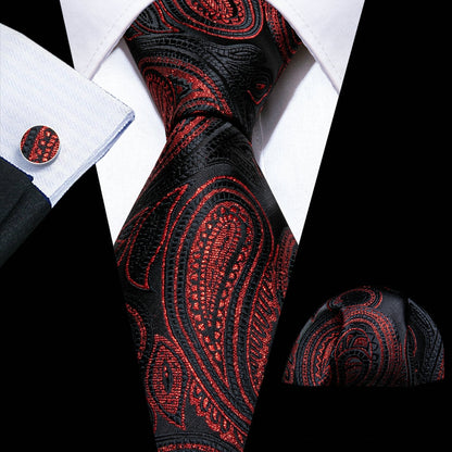 Floral Silk Tie Hanky Set