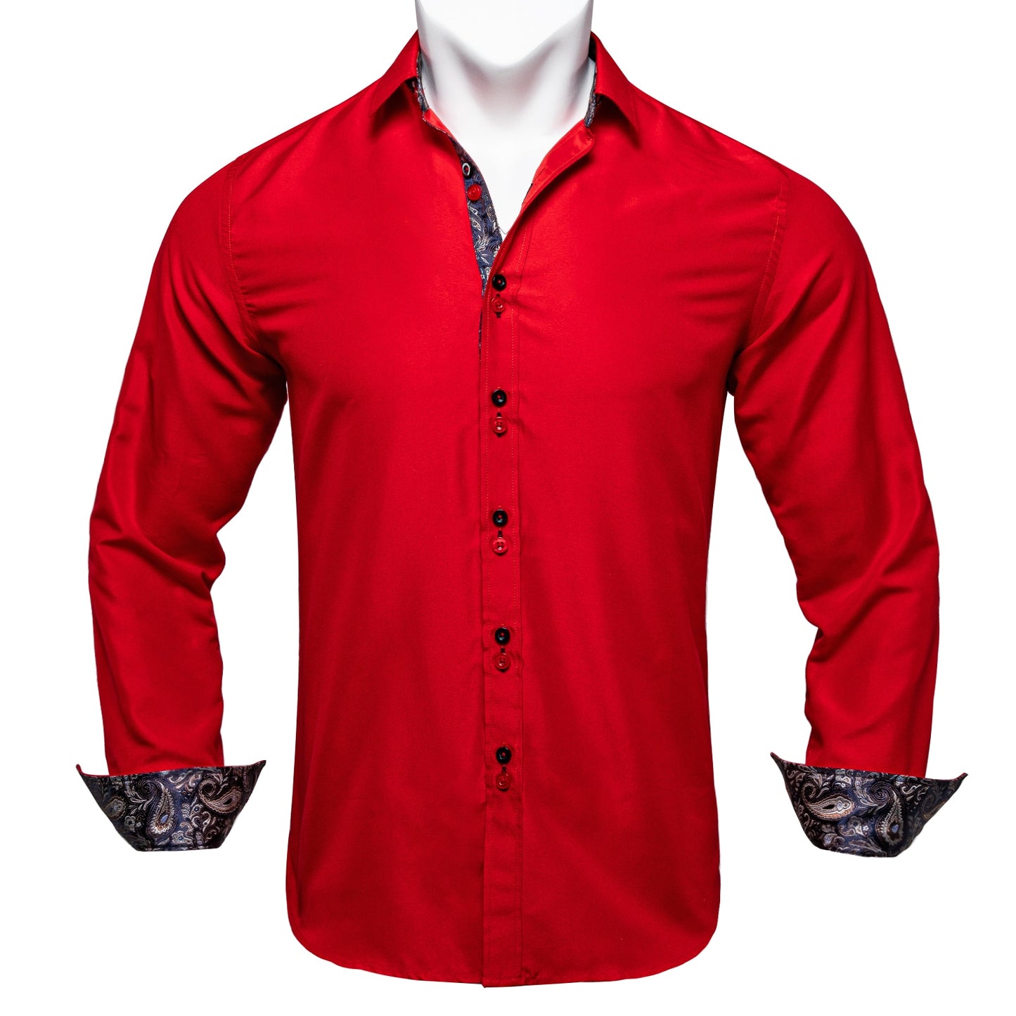 Solid Long Sleeve Dress Shirt