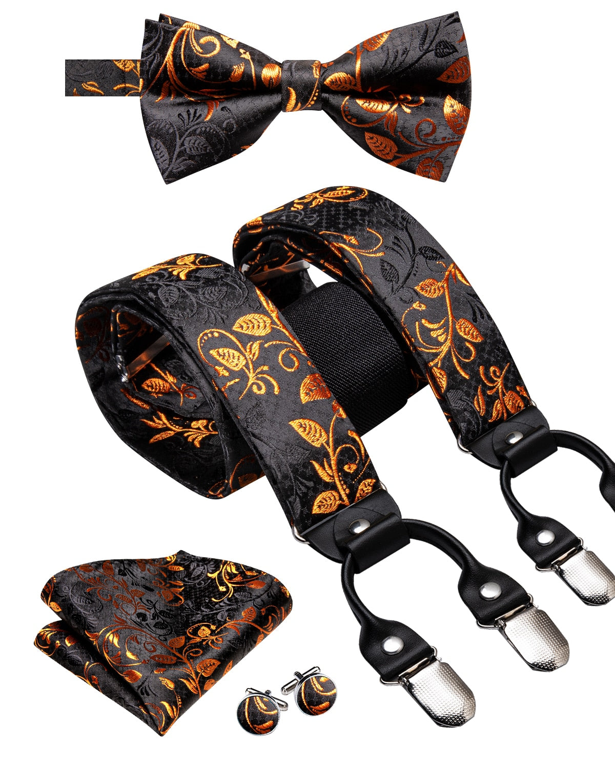 Luxury Bow Tie & Elastic Suspenders