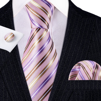 Striped Silk Tie Set