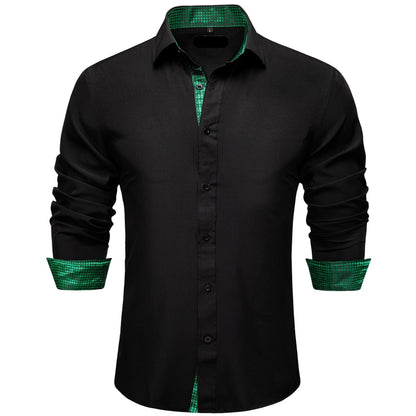 Luxury Solid Sleeve Dress Shirt