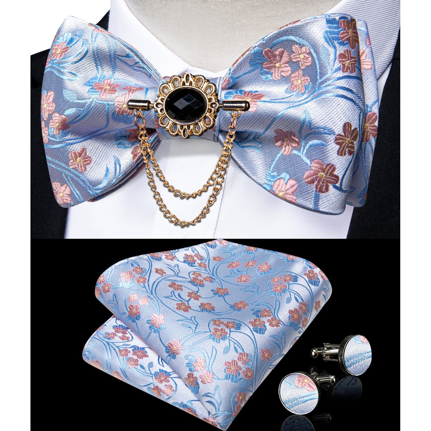 Exqusite Mens Self-tie Bowties Set