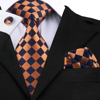 Orange Silk Elegent Tie