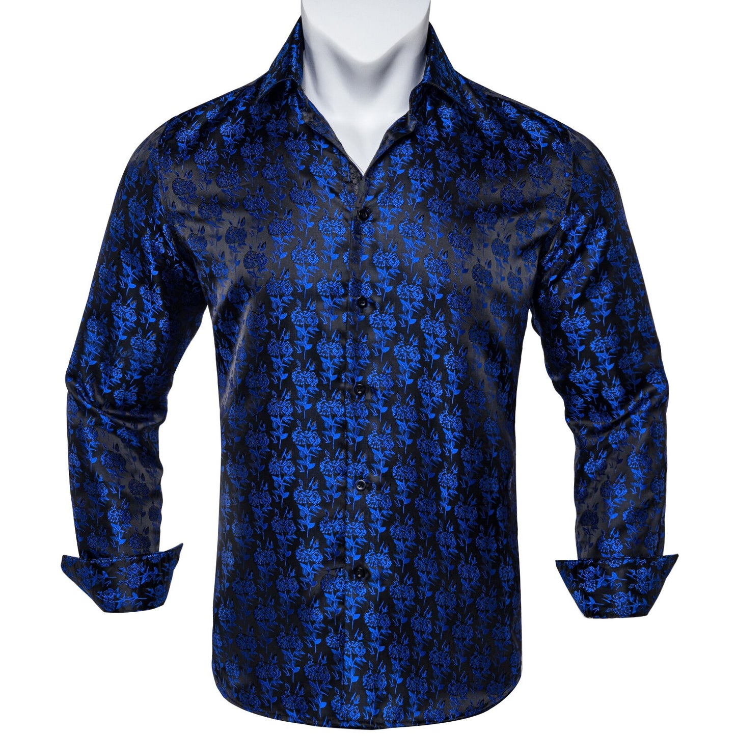 Long Sleeve Paisley Silk Shirts