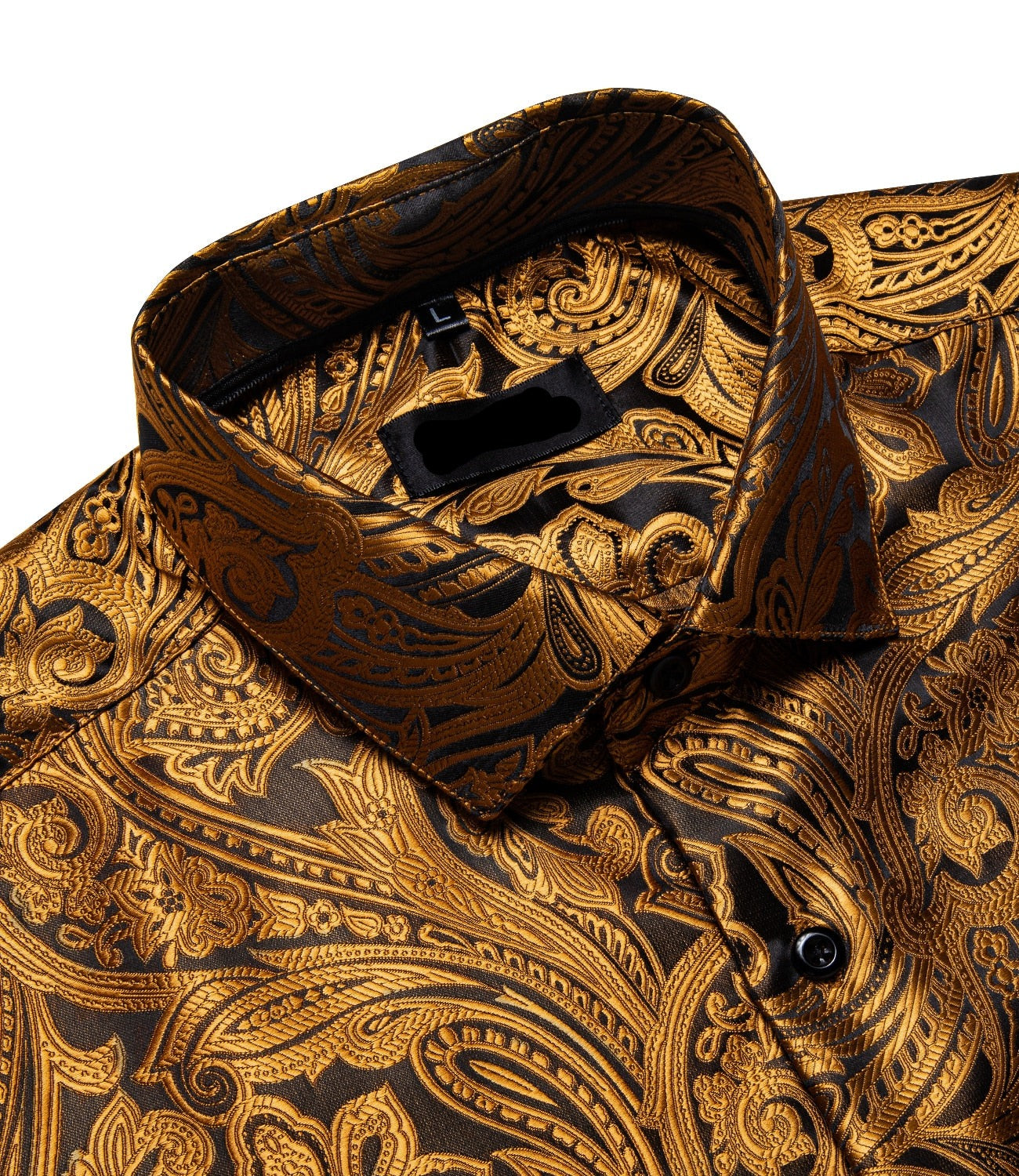 Long Sleeve Paisley Silk Shirts