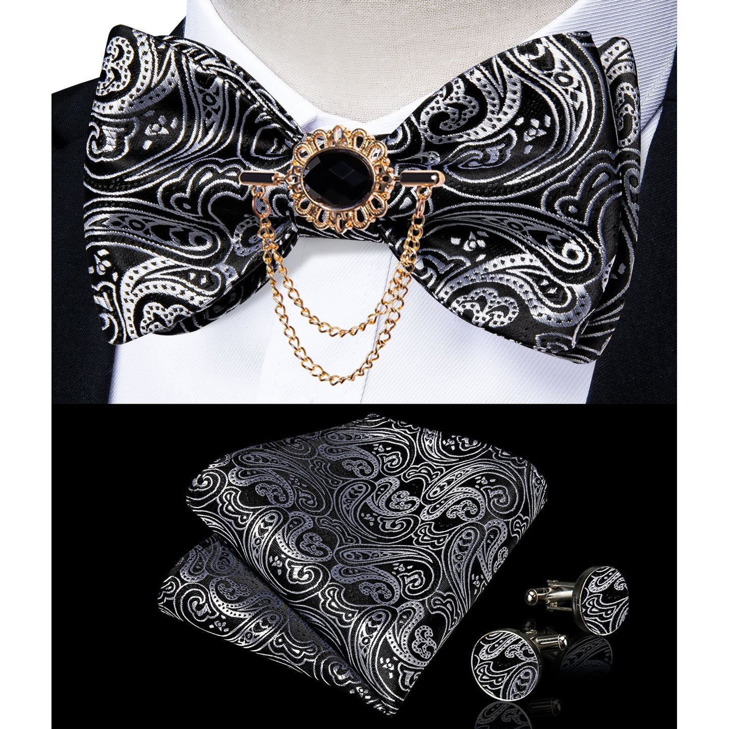 Exqusite Mens Self-tie Bowties Set