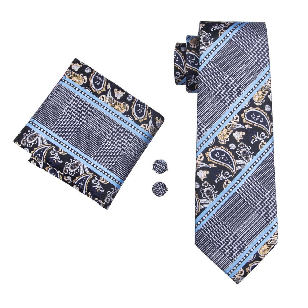 Striped Silk Business Tie Set