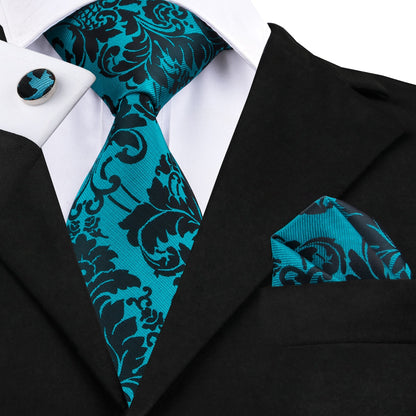 Striped Silk Business Tie Set