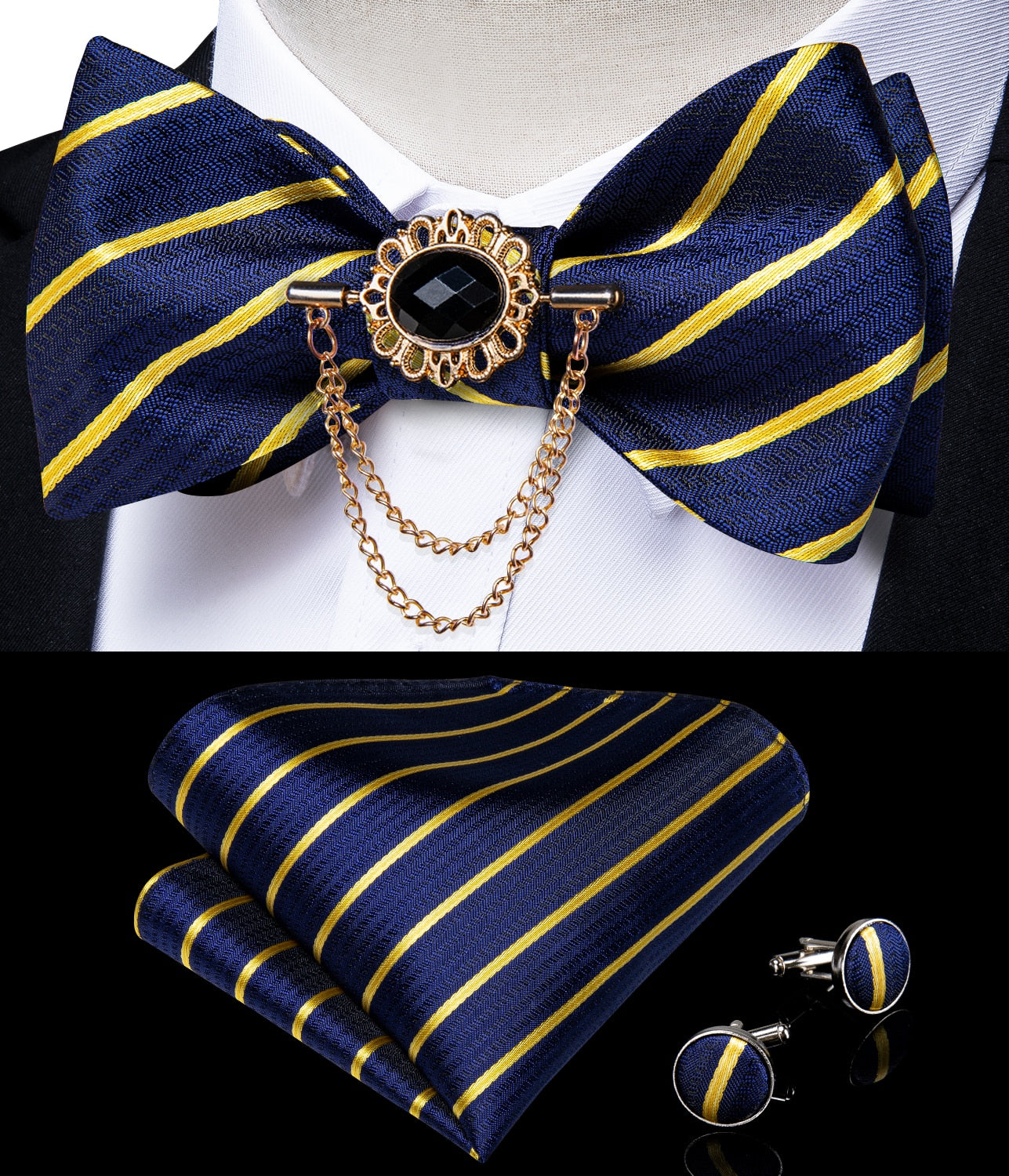 Exqusite Mens Self-tie Bowties Set