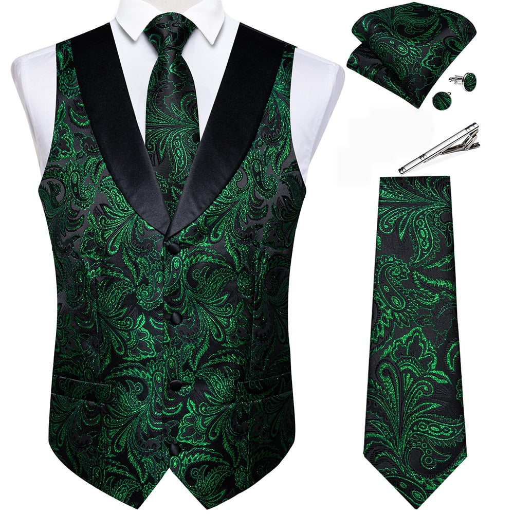 Mens Clothing Blazer Vest Set