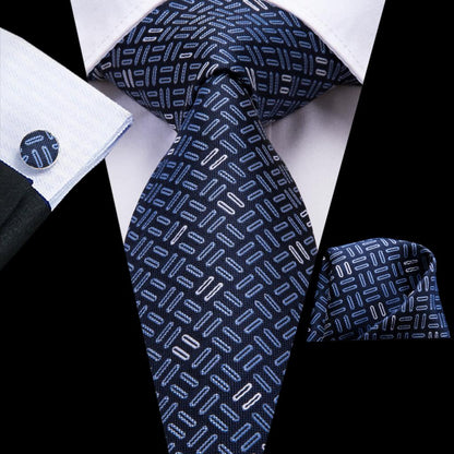 Fashion Plaid Silk Tie Set