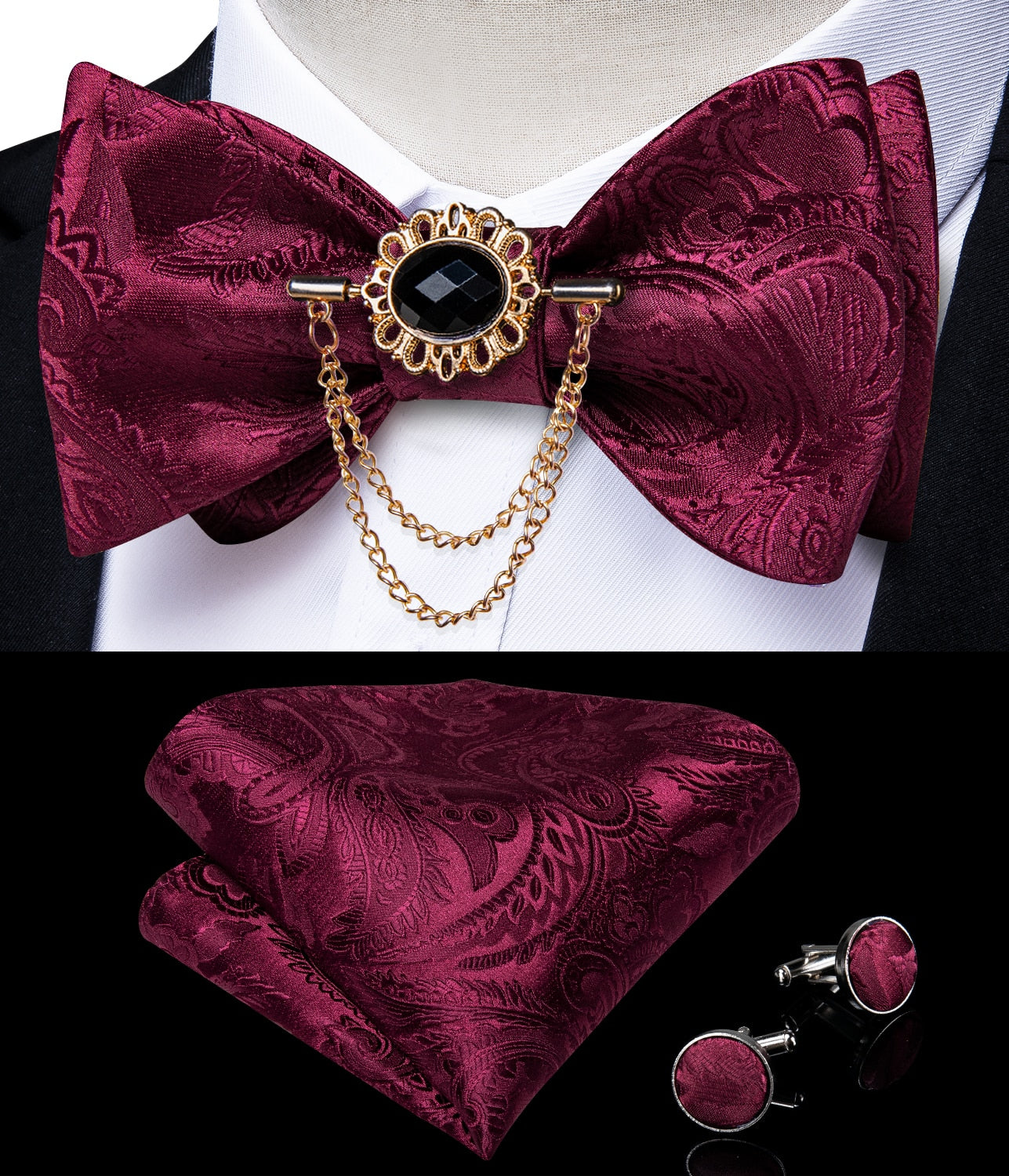 Exqusite Mens Self-tie Bowties Set