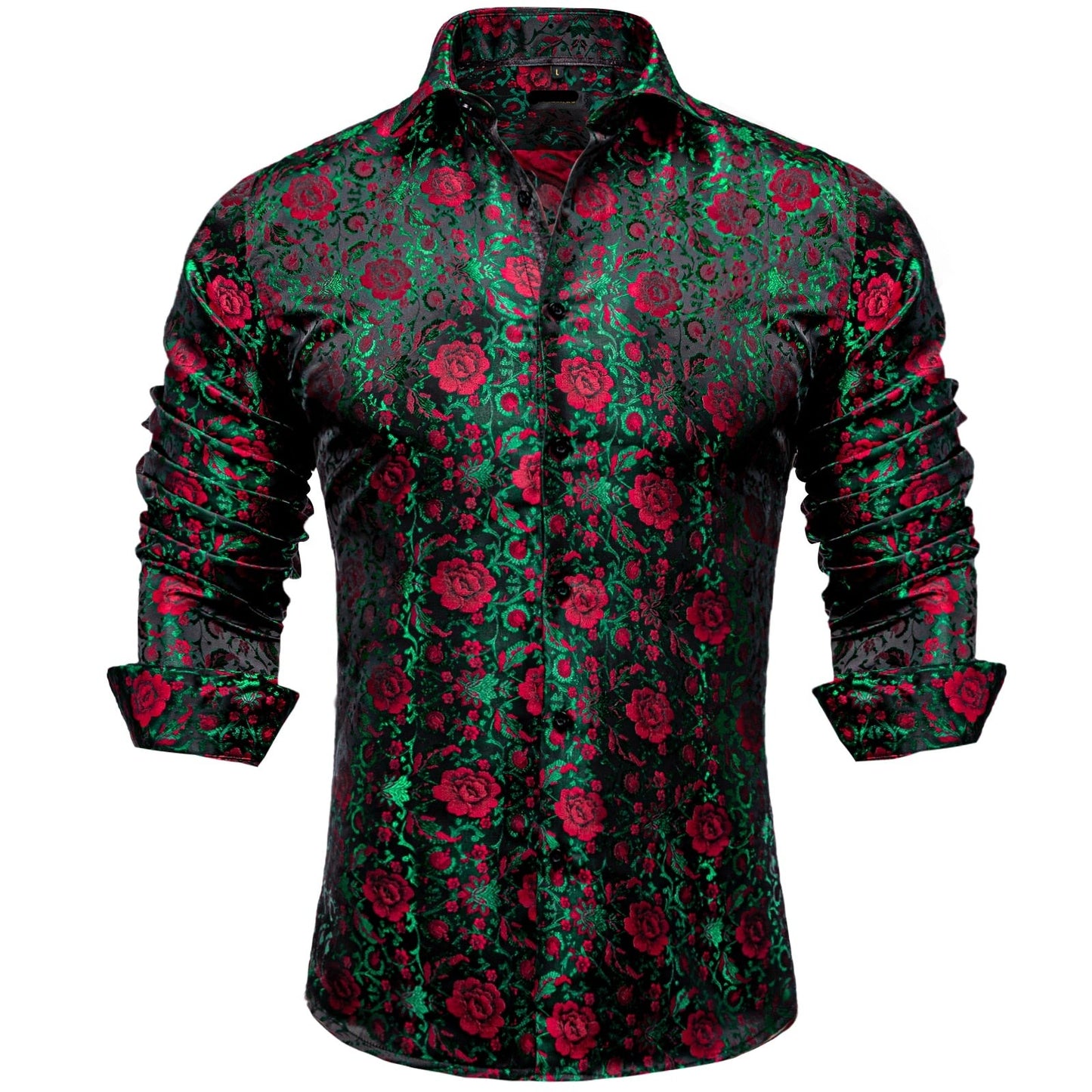 Long Sleeve Paisley Silk Shirts