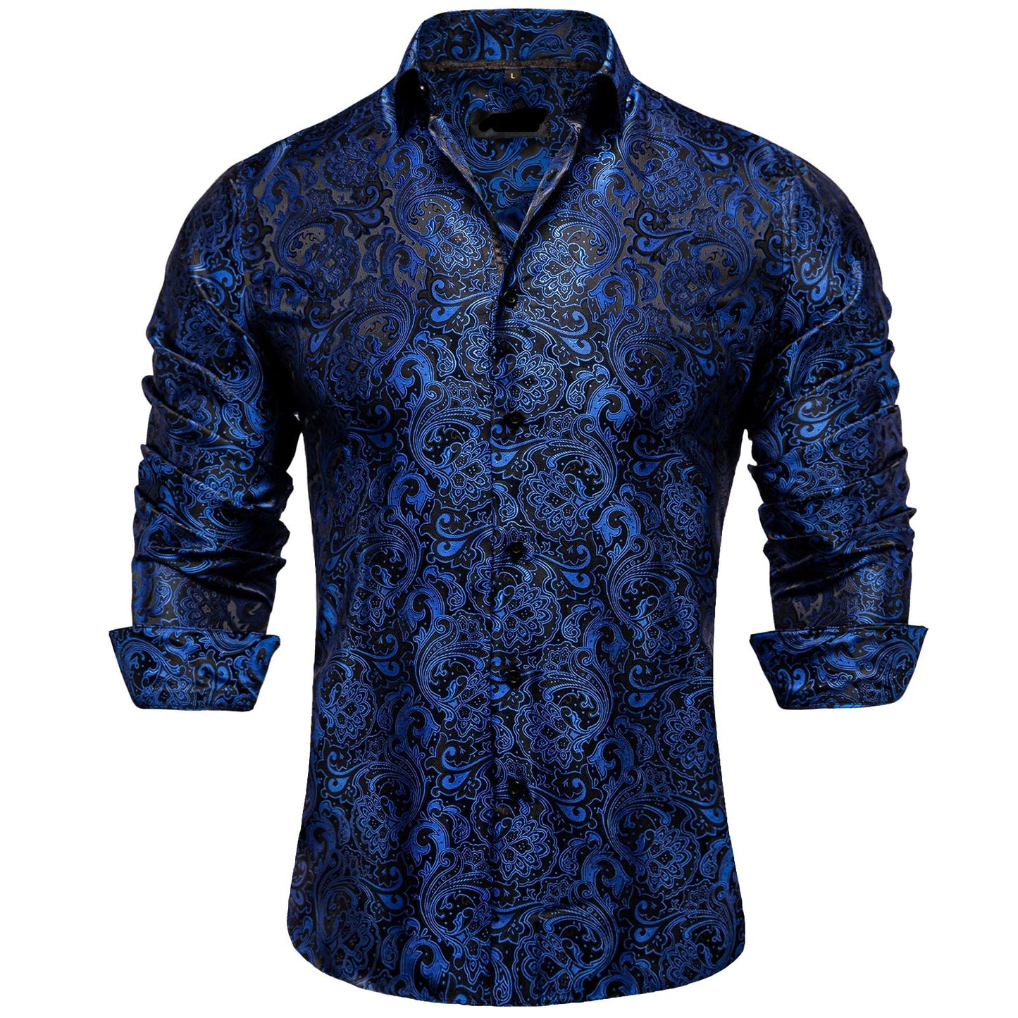 Long Sleeve Paisley Silk Shirts