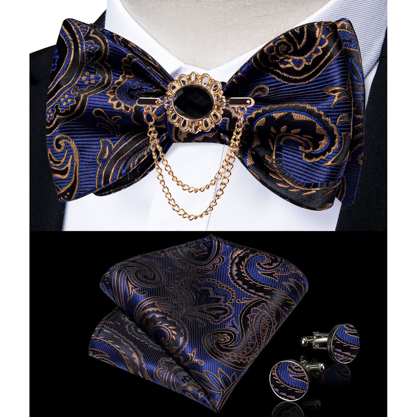 Exqusite Mens Self-tie Bowties Set