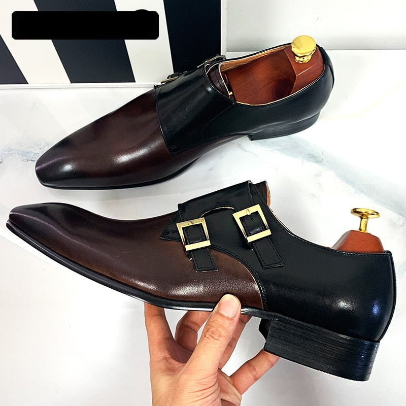 Double Strap Mens Loafers