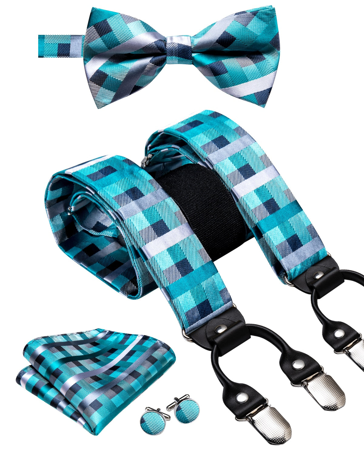 Luxury Bow Tie & Elastic Suspenders