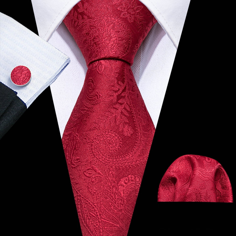 Floral Silk Tie Hanky Set