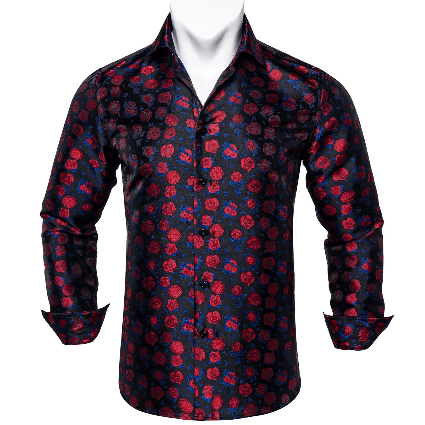 Long Sleeve Paisley Silk Shirts