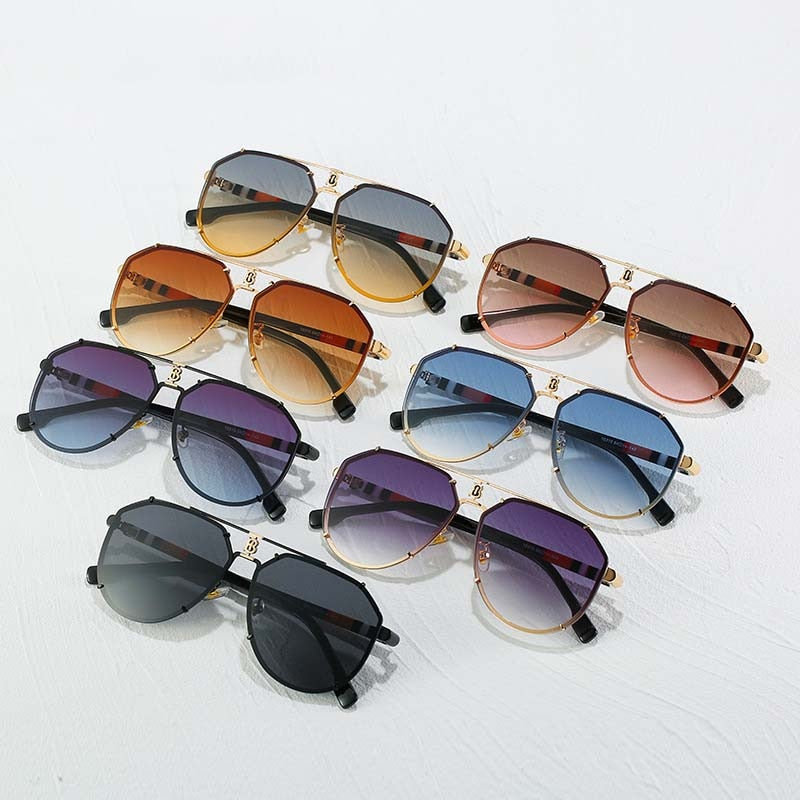 Punk Rimless Sunglasses